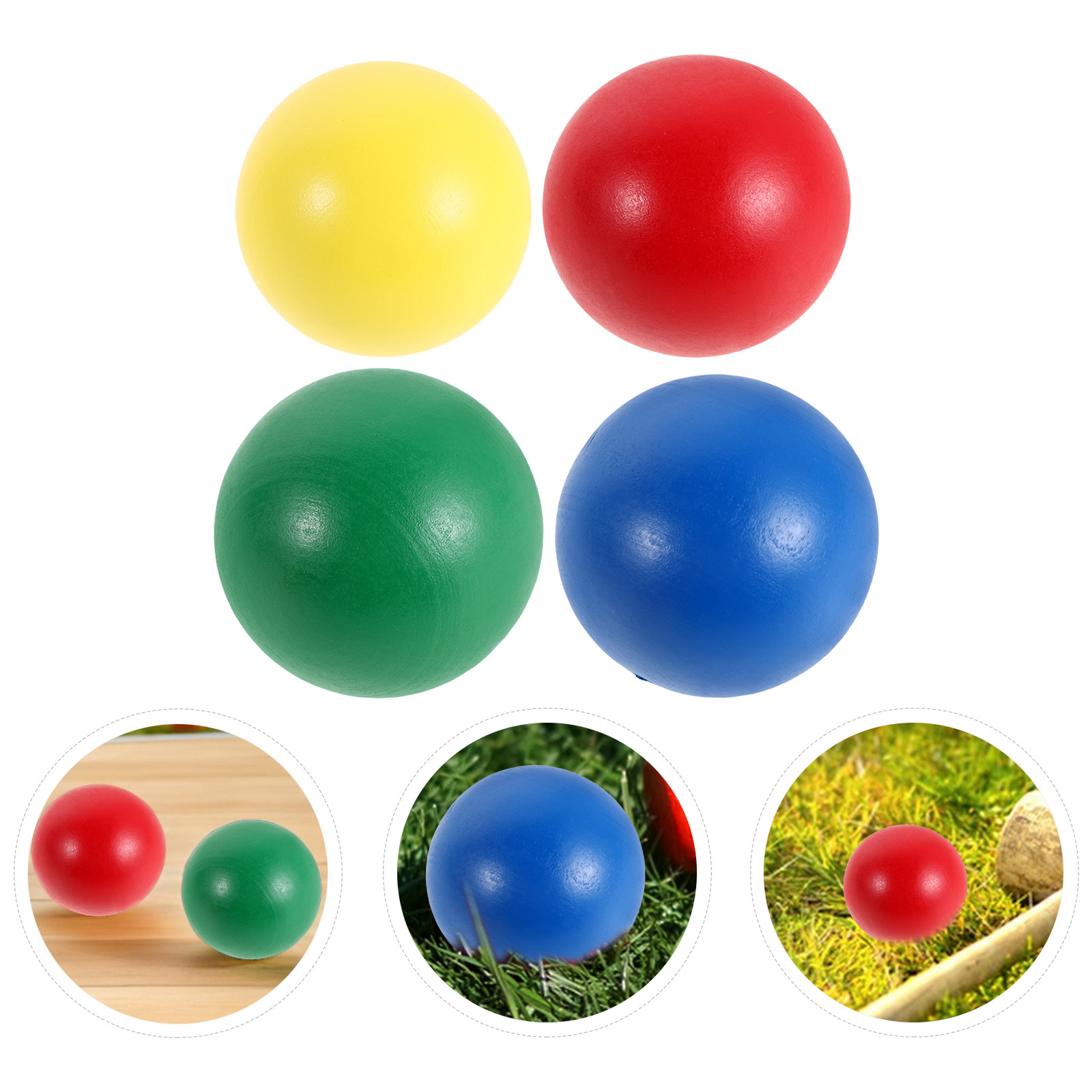 Croquet Set Lawn - 4 palline da croquet standard da