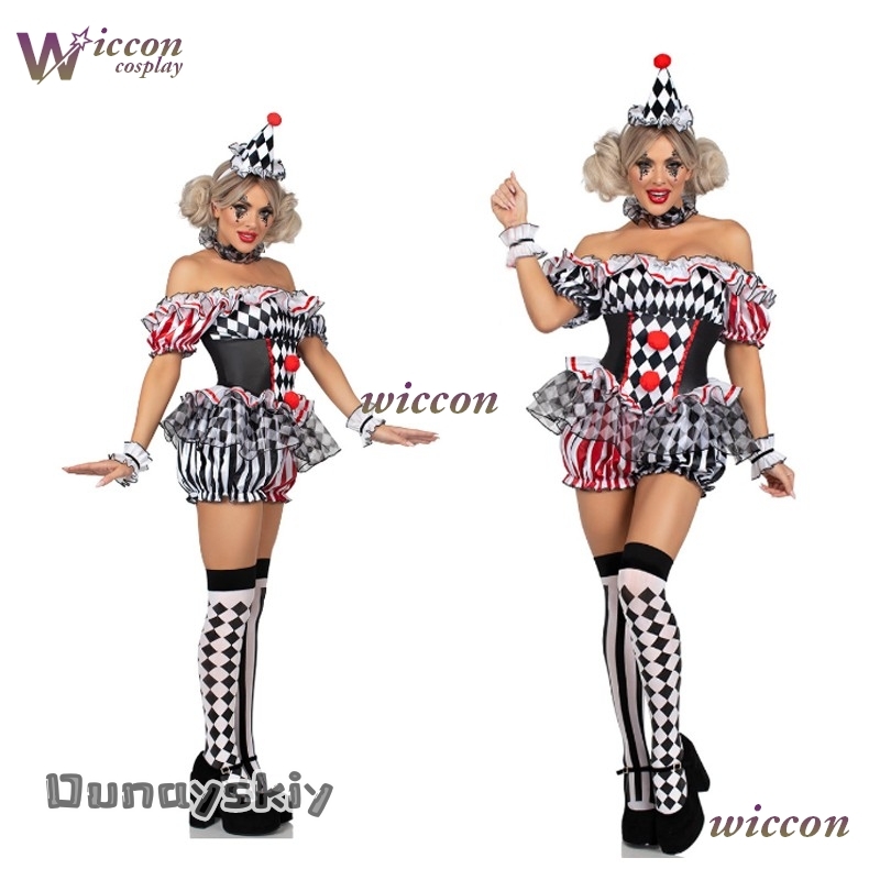 Party Games Online - Costume cosplay da clown da donna