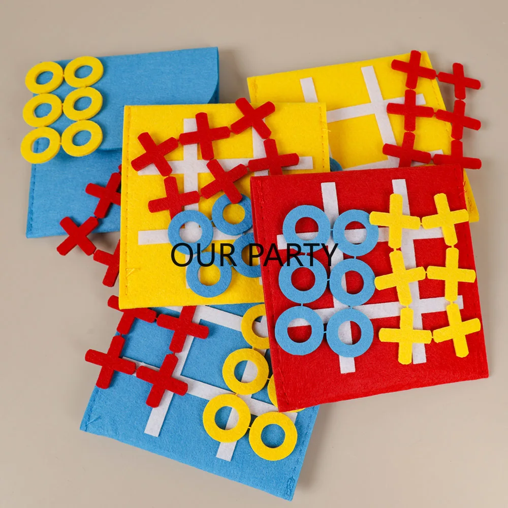 5 Set Feltro Tic Tac Toe Famig - Party Games Easter For Family recensione e prezzo
