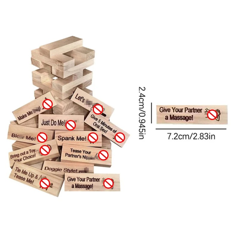 48 PCS Block Tower Gioco Coppi - Party Games Ideas For Adults recensione e prezzo